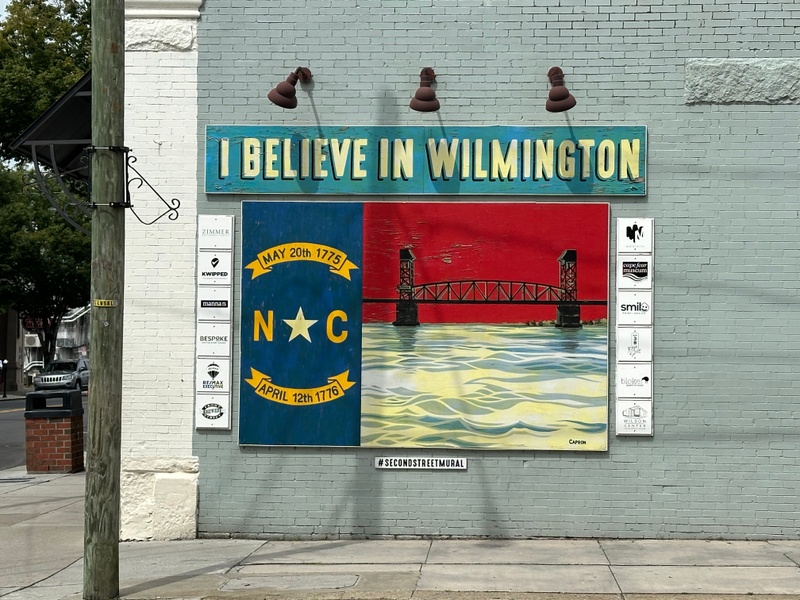 mural in Wilmington by artist unknown.