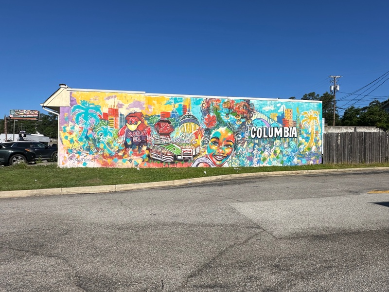 mural in Columbia by artist unknown.