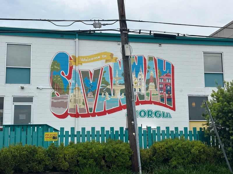 mural in Savannah by artist unknown.