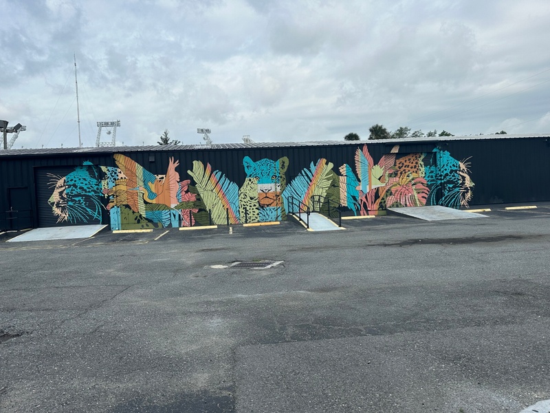 mural in Jacksonville by artist unknown.
