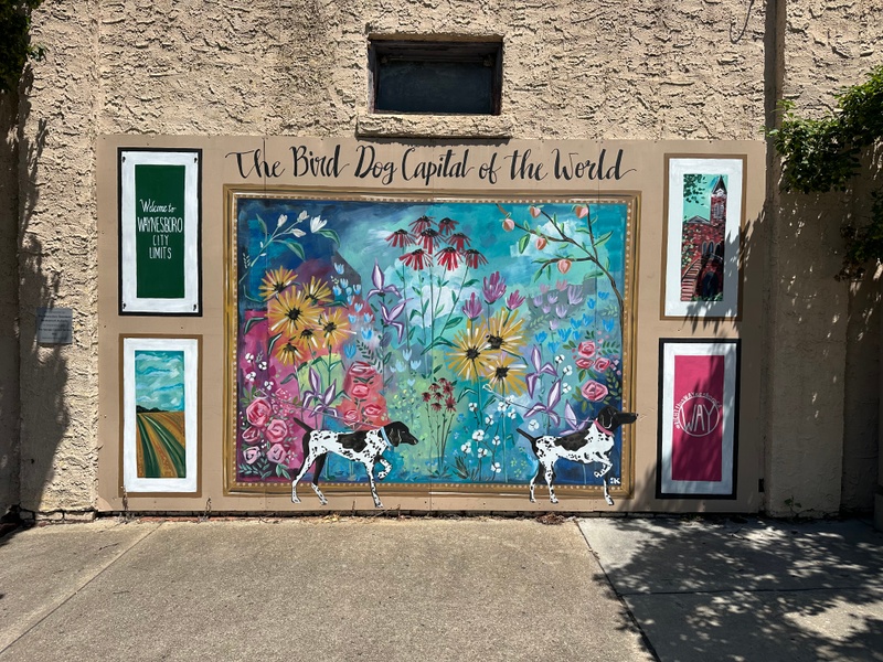 mural in Waynesboro by artist unknown.