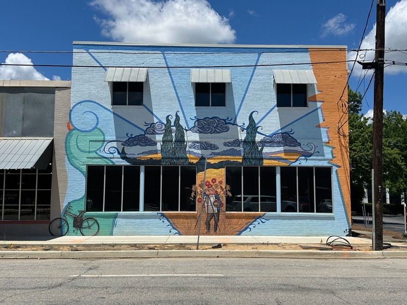 mural in Augusta by artist unknown.