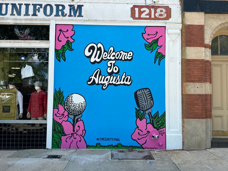 mural in Augusta by artist unknown.