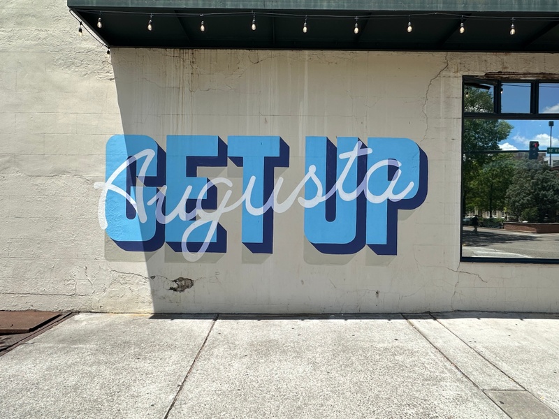 mural in Augusta by artist unknown.