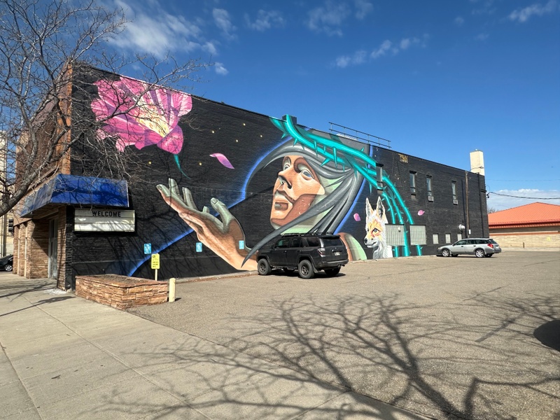 mural in Great Falls by artist unknown.