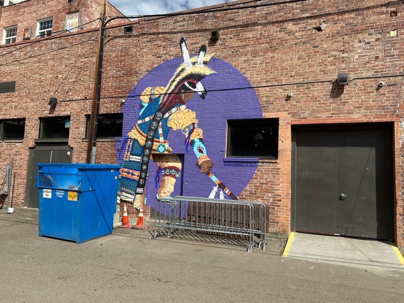 mural in Great Falls by artist unknown.