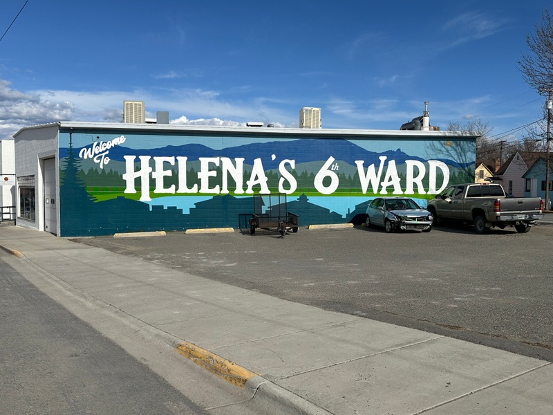 mural in Helena by artist unknown.