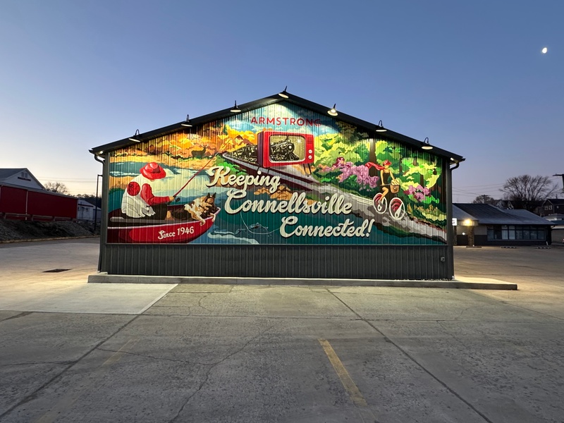 mural in Connellsville by artist unknown.