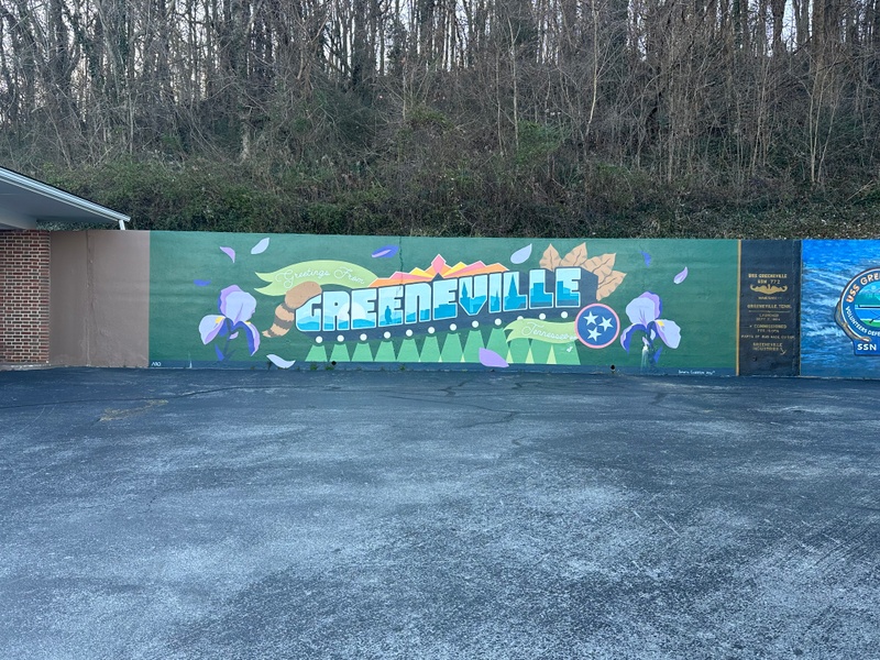 mural in Greeneville by artist unknown.