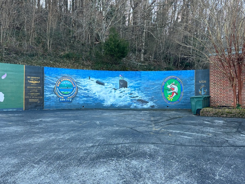 mural in Greeneville by artist unknown.