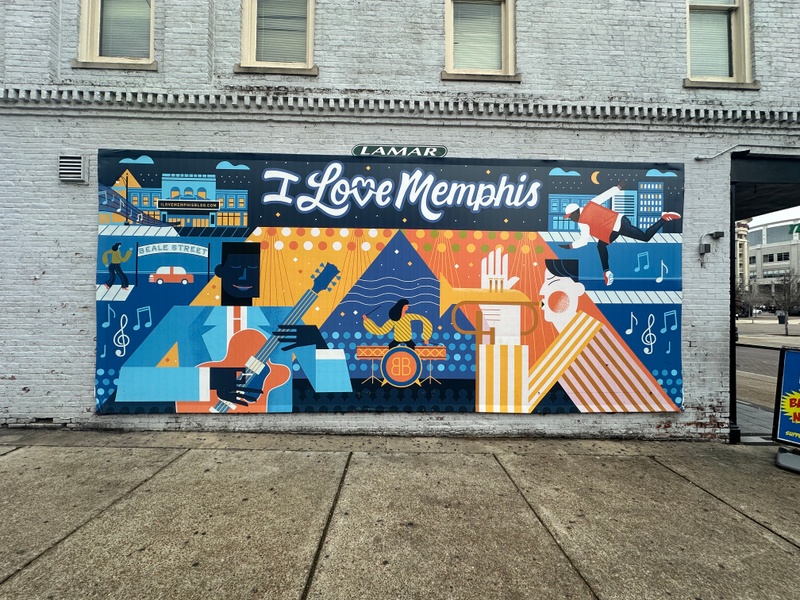 mural in Memphis by artist unknown.