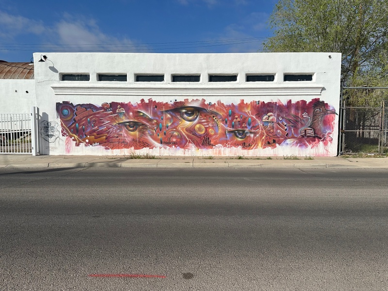 mural in Las Cruces by artist Vyal Reyes.