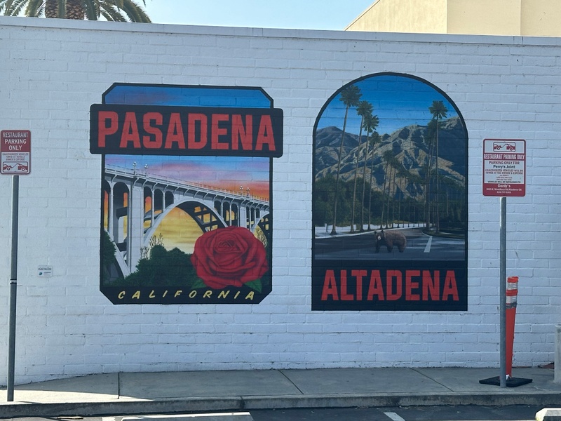 mural in Altadena by artist Greetings Tour.