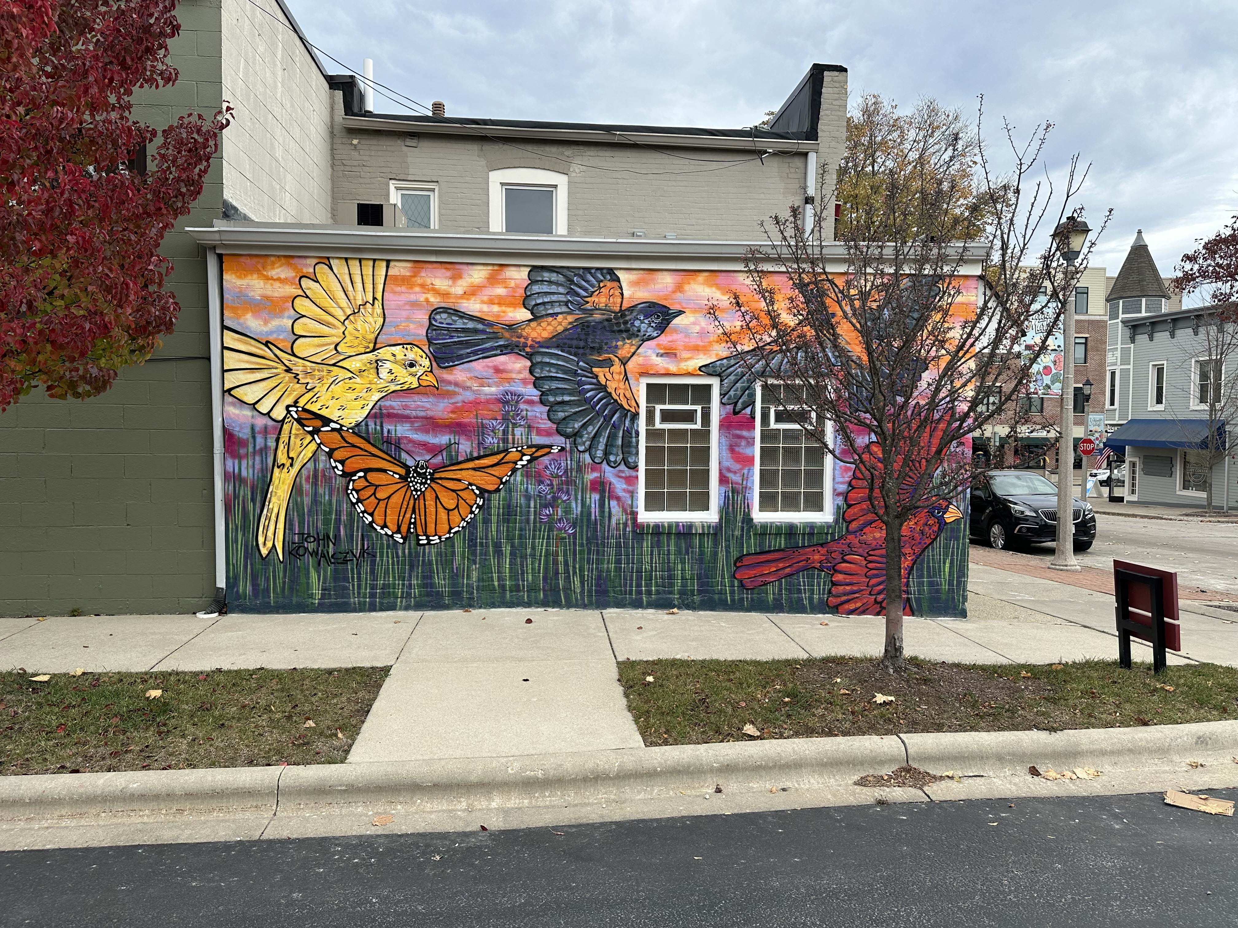 mural in Port Washington by artist John Kowalczyk.