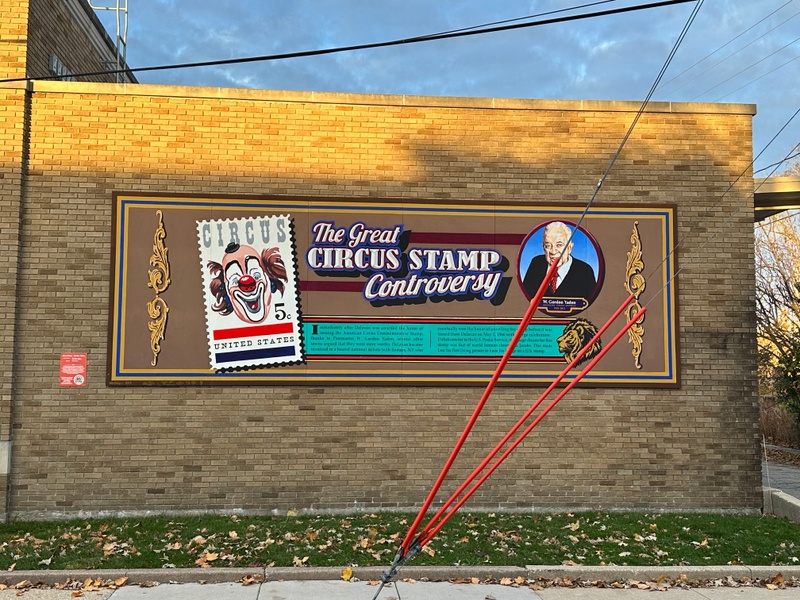 mural in Delavan by artist Walldogs.