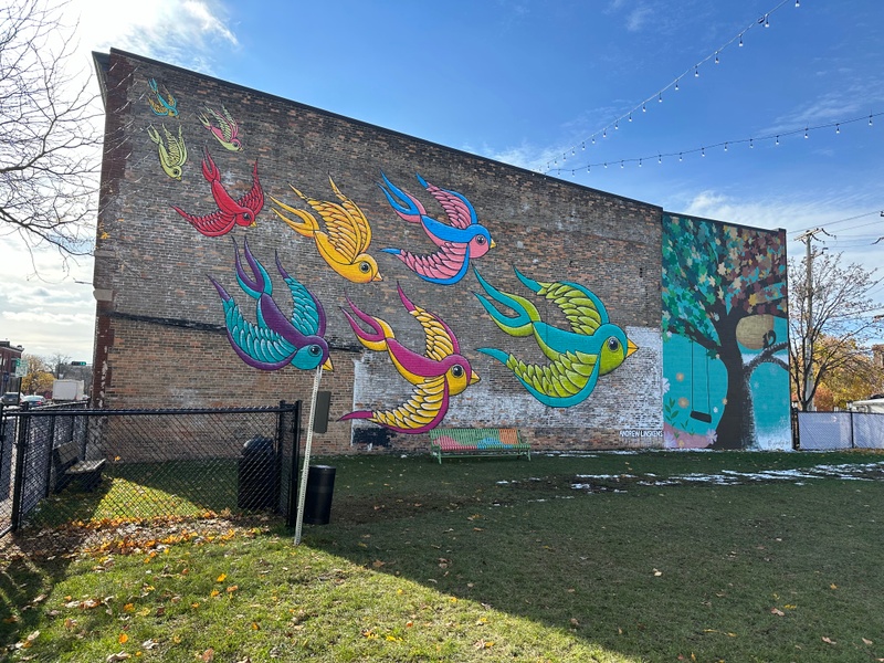 mural in Green Bay by artist unknown.