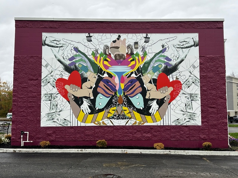 mural in Carmel by artist unknown.