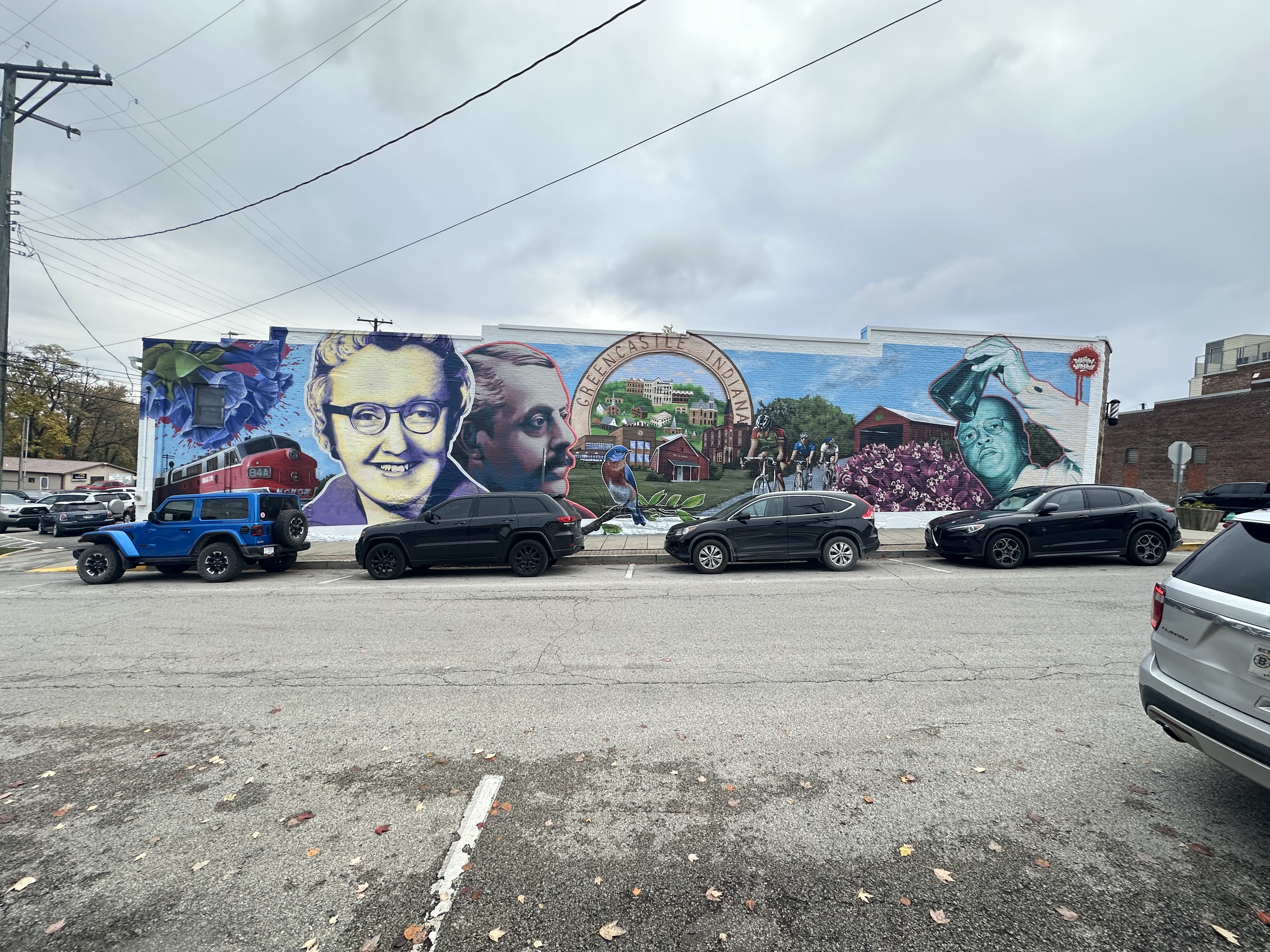 mural in Greencastle by artist Damien Mitchell.
