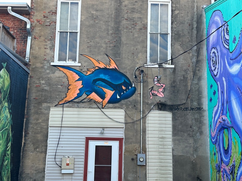 mural in Rensselaer by artist unknown.