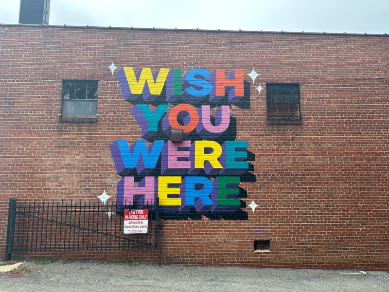 mural in Raleigh by artist unknown.