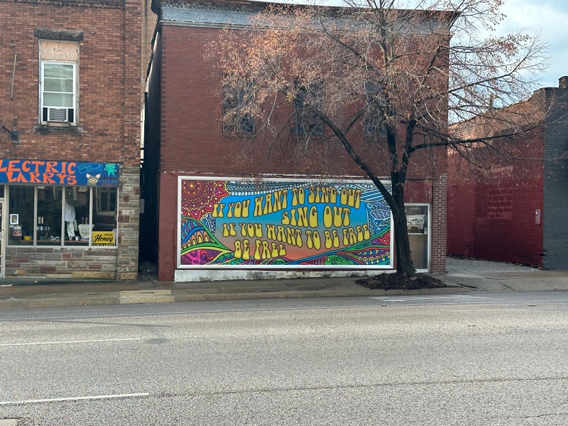 mural in Carbondale by artist unknown.