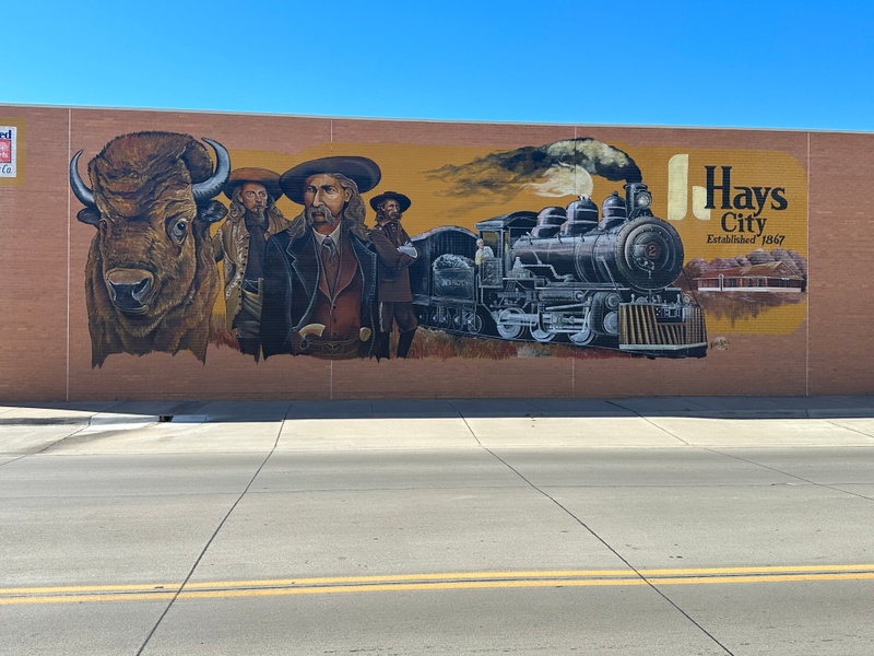 mural in Hays by artist unknown.