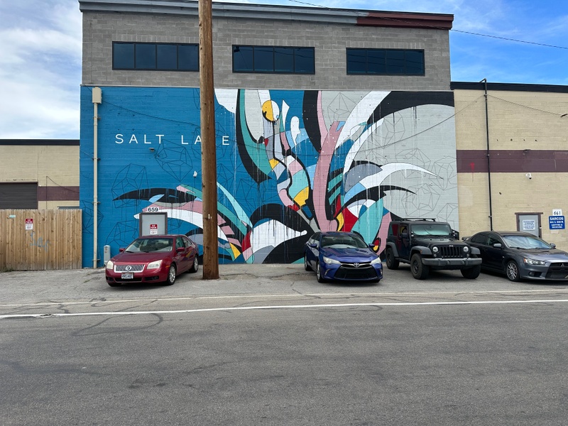 mural in Salt Lake City by artist unknown.