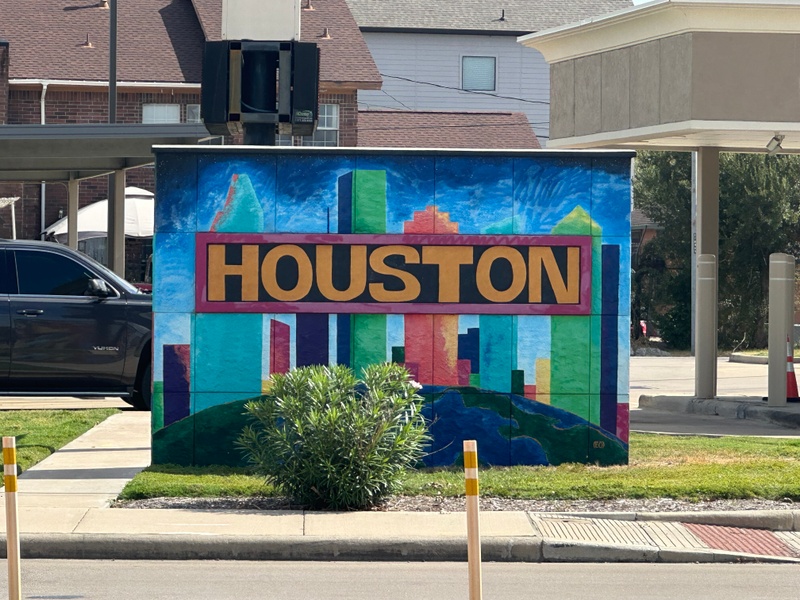 mural in Houston by artist unknown.