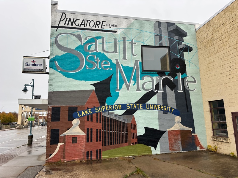 mural in Sault Ste. Marie by artist unknown.