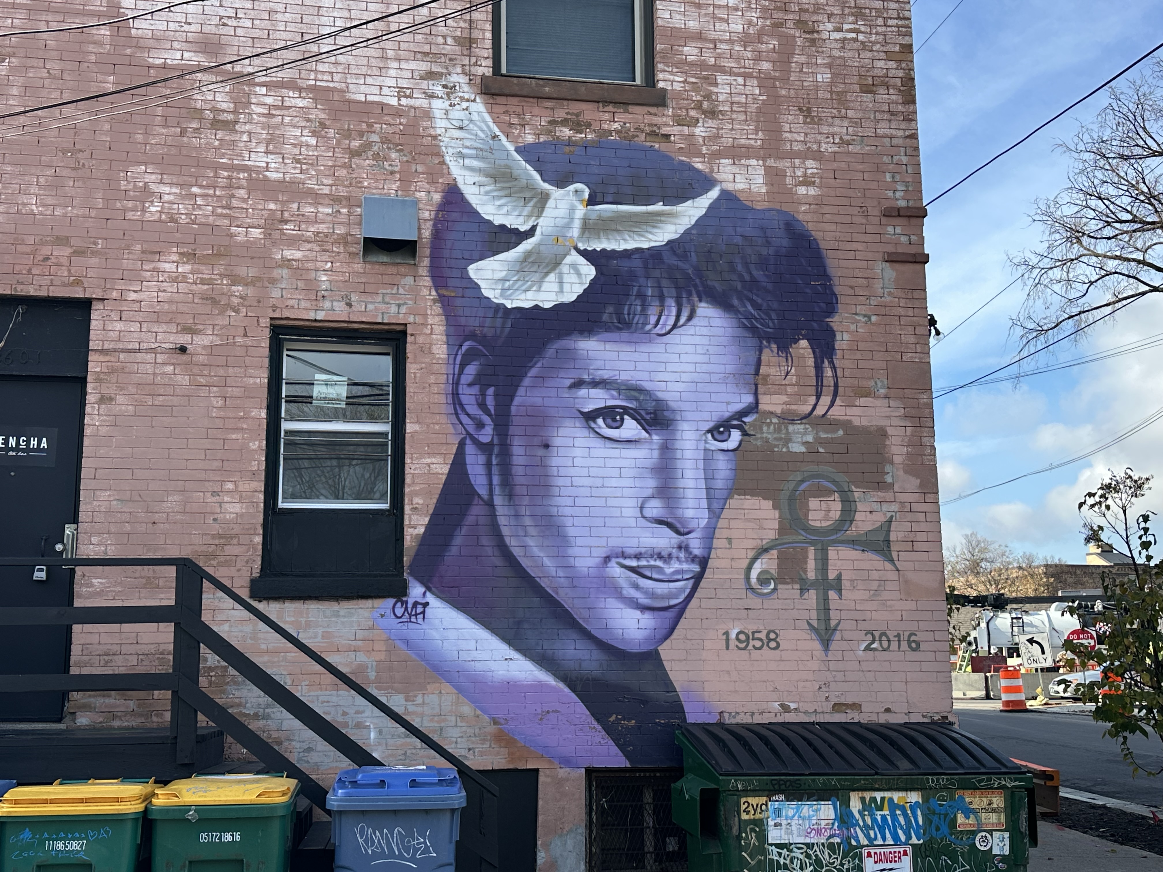 mural in Minneapolis by artist Cyfi. Tagged: music, Prince