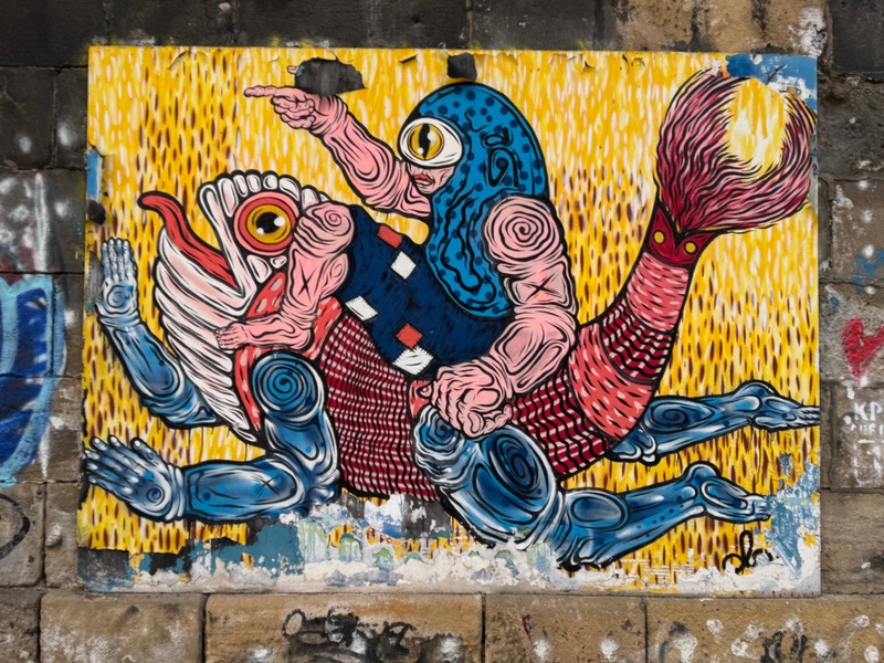 mural in Wien by artist unknown.