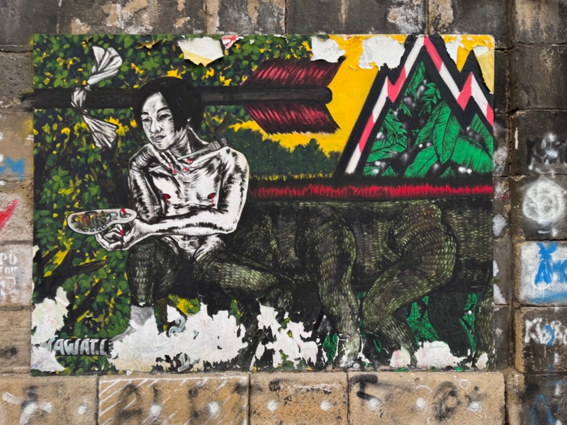 mural in Wien by artist unknown.