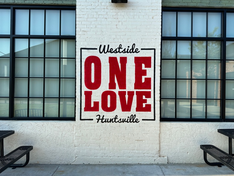 mural in Huntsville by artist unknown.