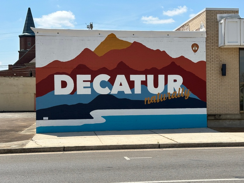 mural in Decatur by artist unknown.