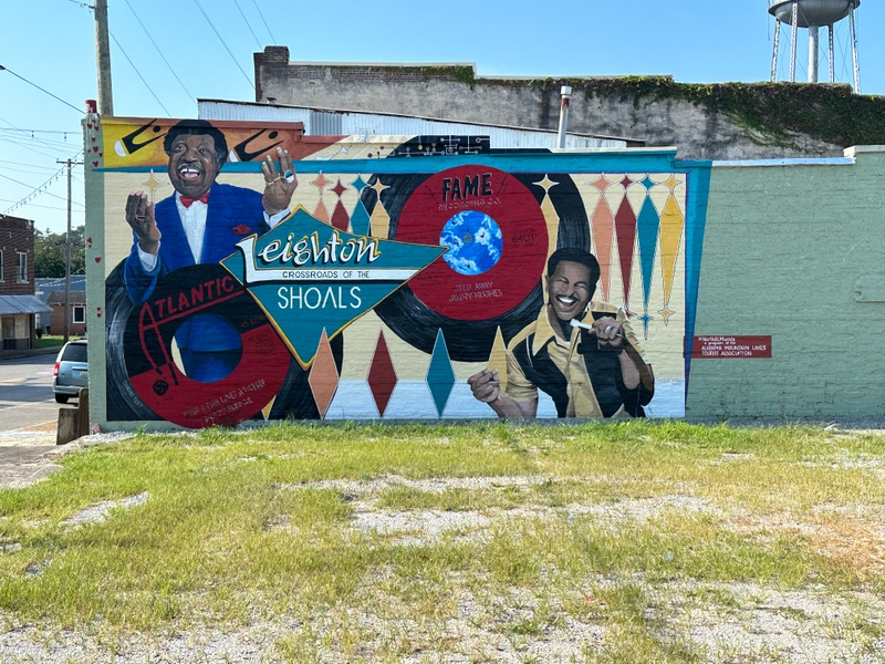mural in Leighton by artist unknown.