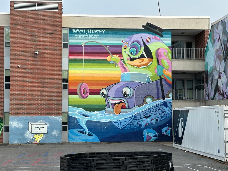 mural in Worcester by artist Patch Whisky.