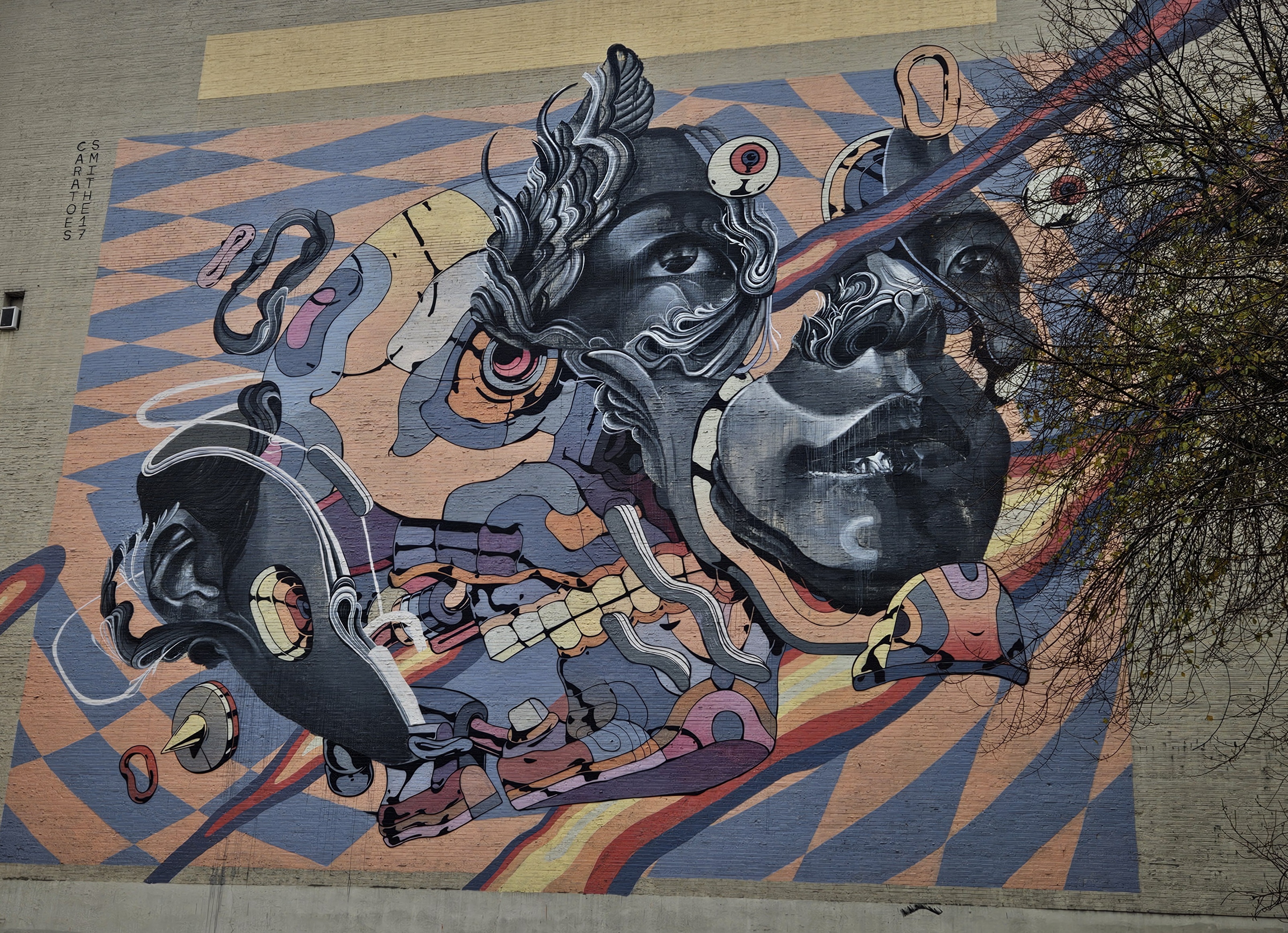 mural in Portland by artist Caratoes.
