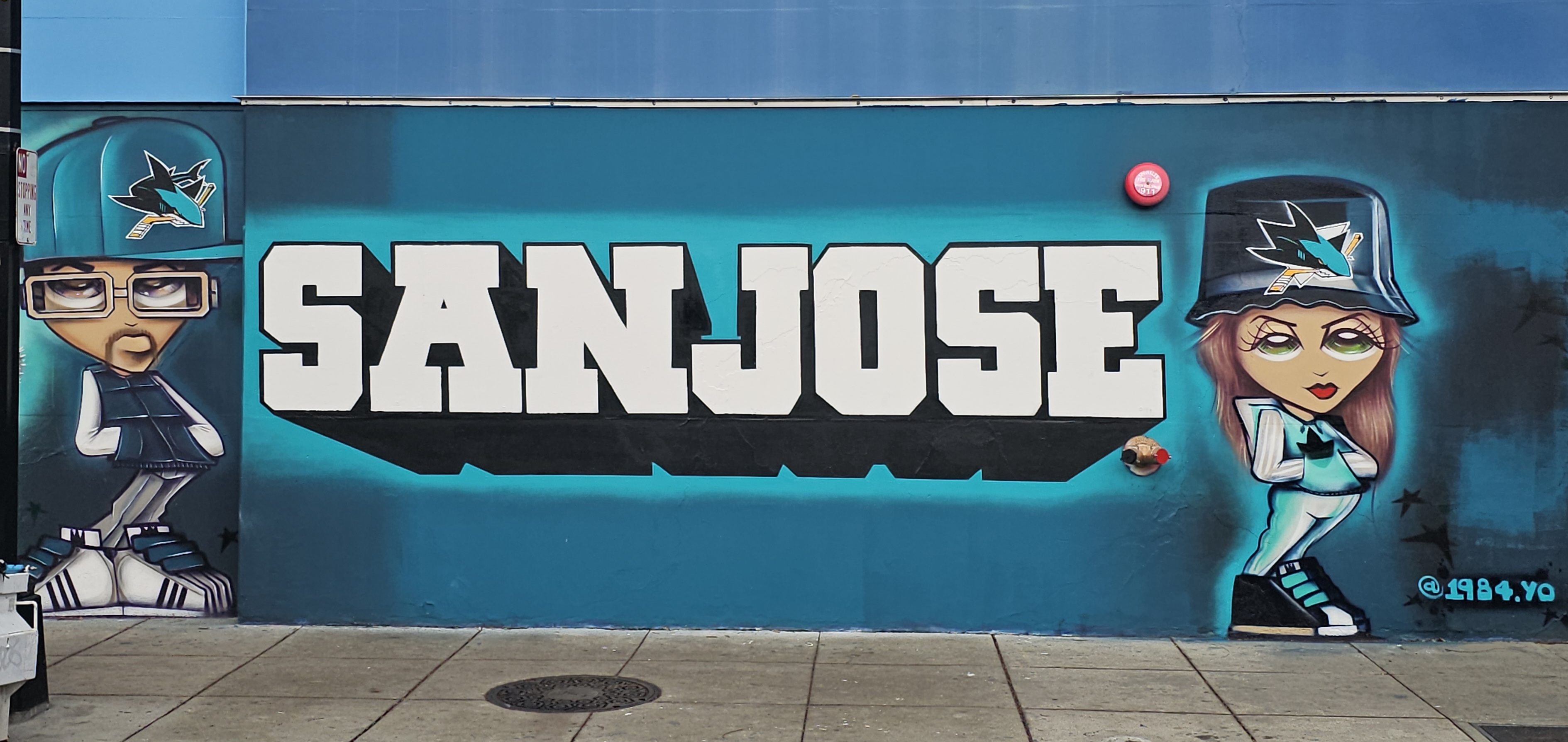 mural in San Jose by artist unknown.