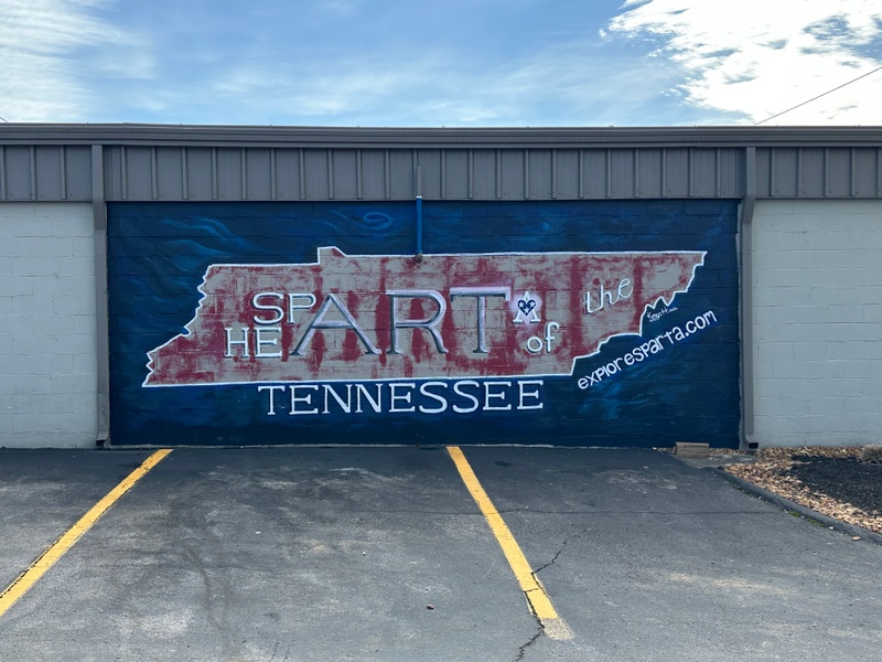 mural in Sparta by artist unknown.