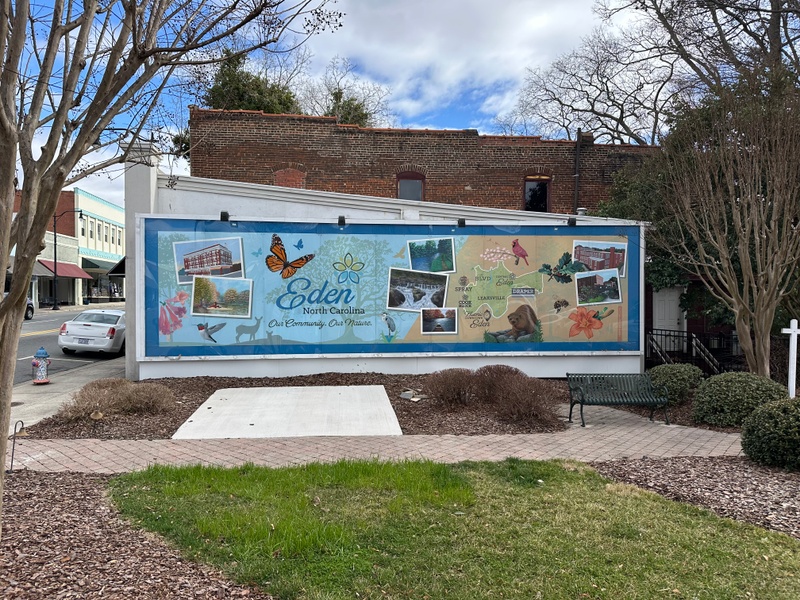 mural in Eden by artist unknown.