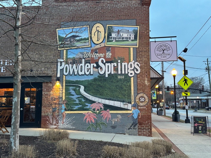 mural in Powder Springs by artist unknown.