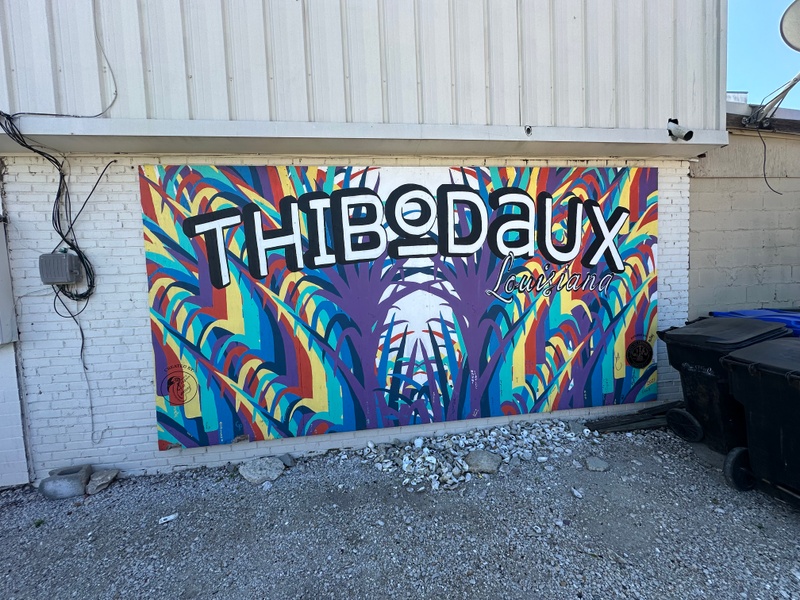 mural in Thibodaux by artist unknown.