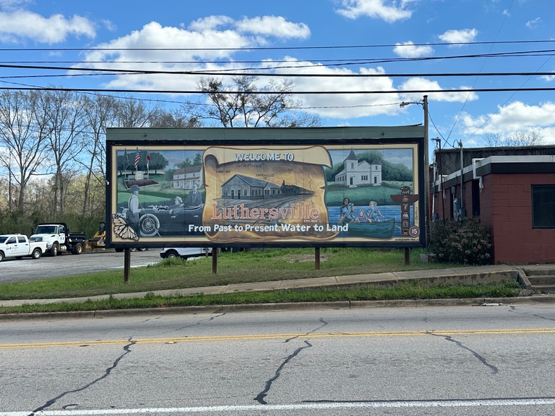 mural in Luthersville by artist unknown.