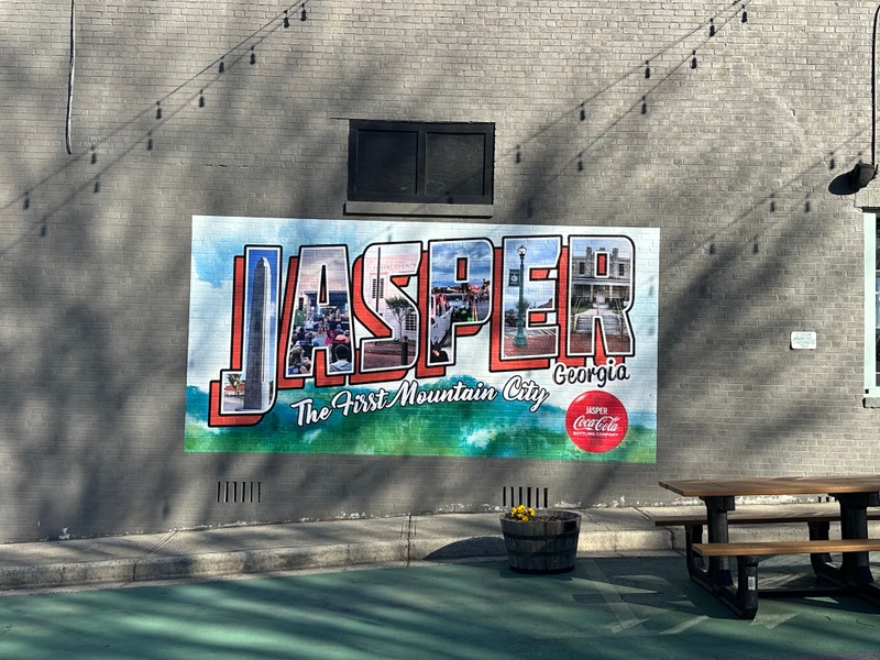 mural in Jasper by artist unknown.