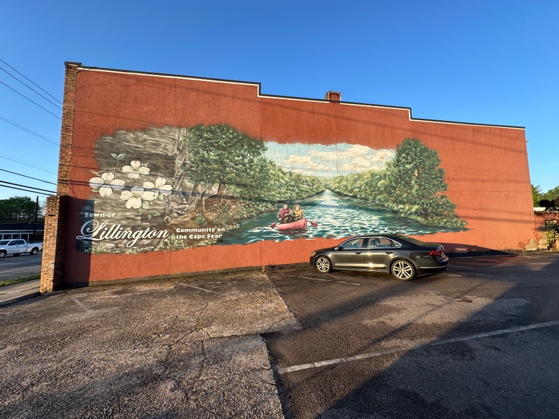 mural in Lillington by artist unknown.