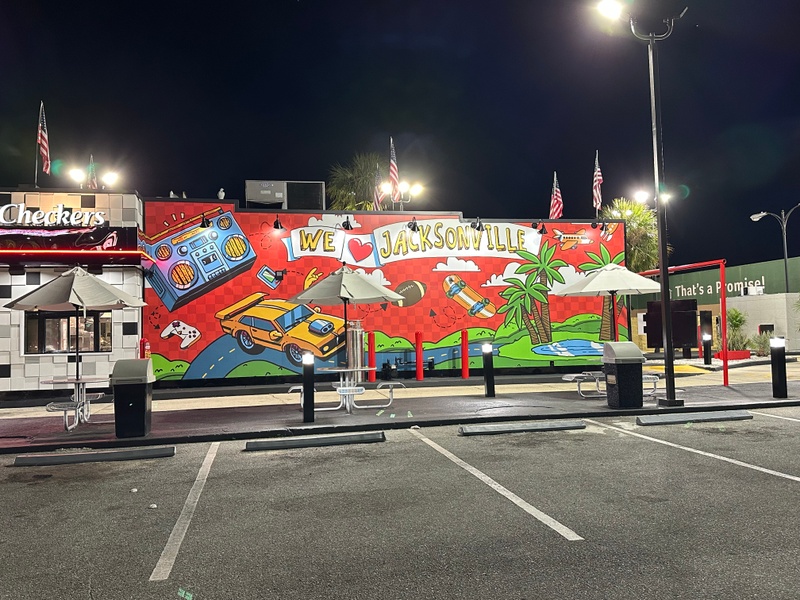 mural in Jacksonville by artist unknown.