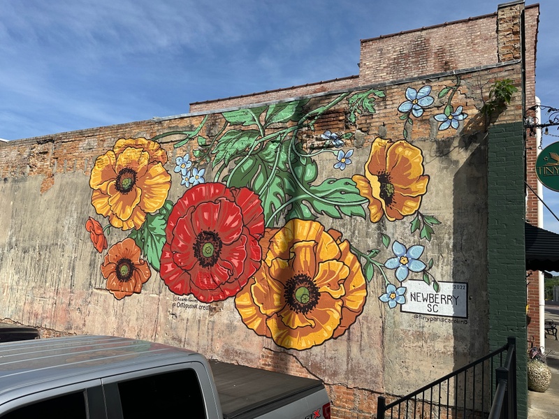 mural in Newberry by artist Ricardo Ramirez.