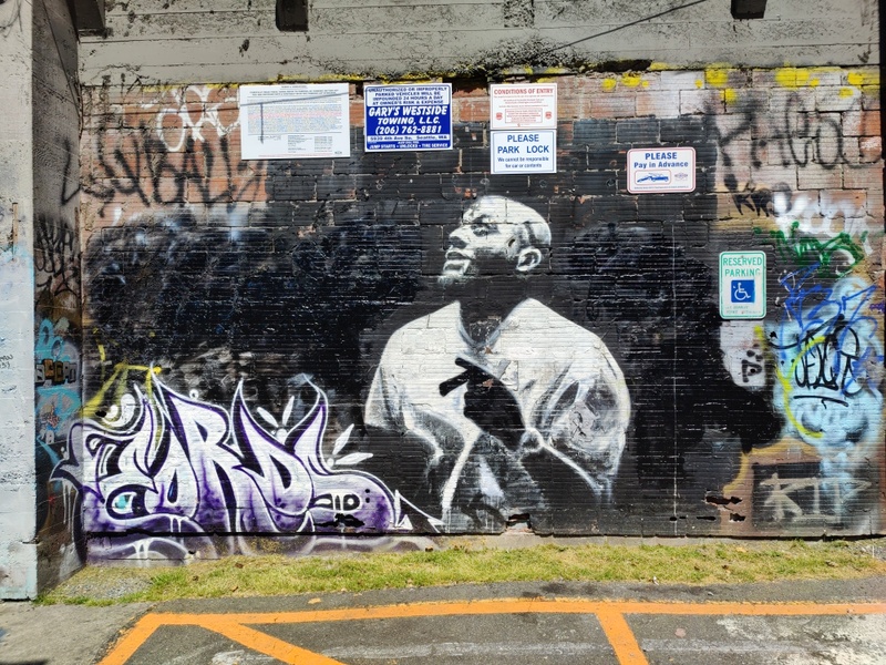 mural in Seattle by artist unknown.