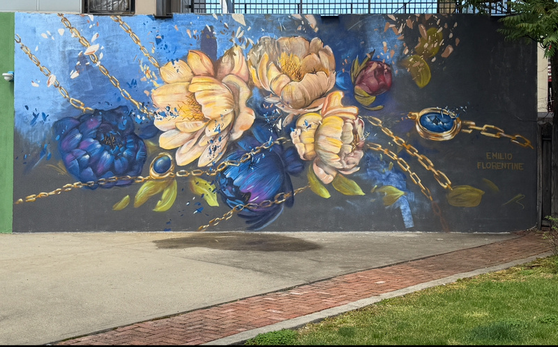 mural in Plainfield by artist unknown.