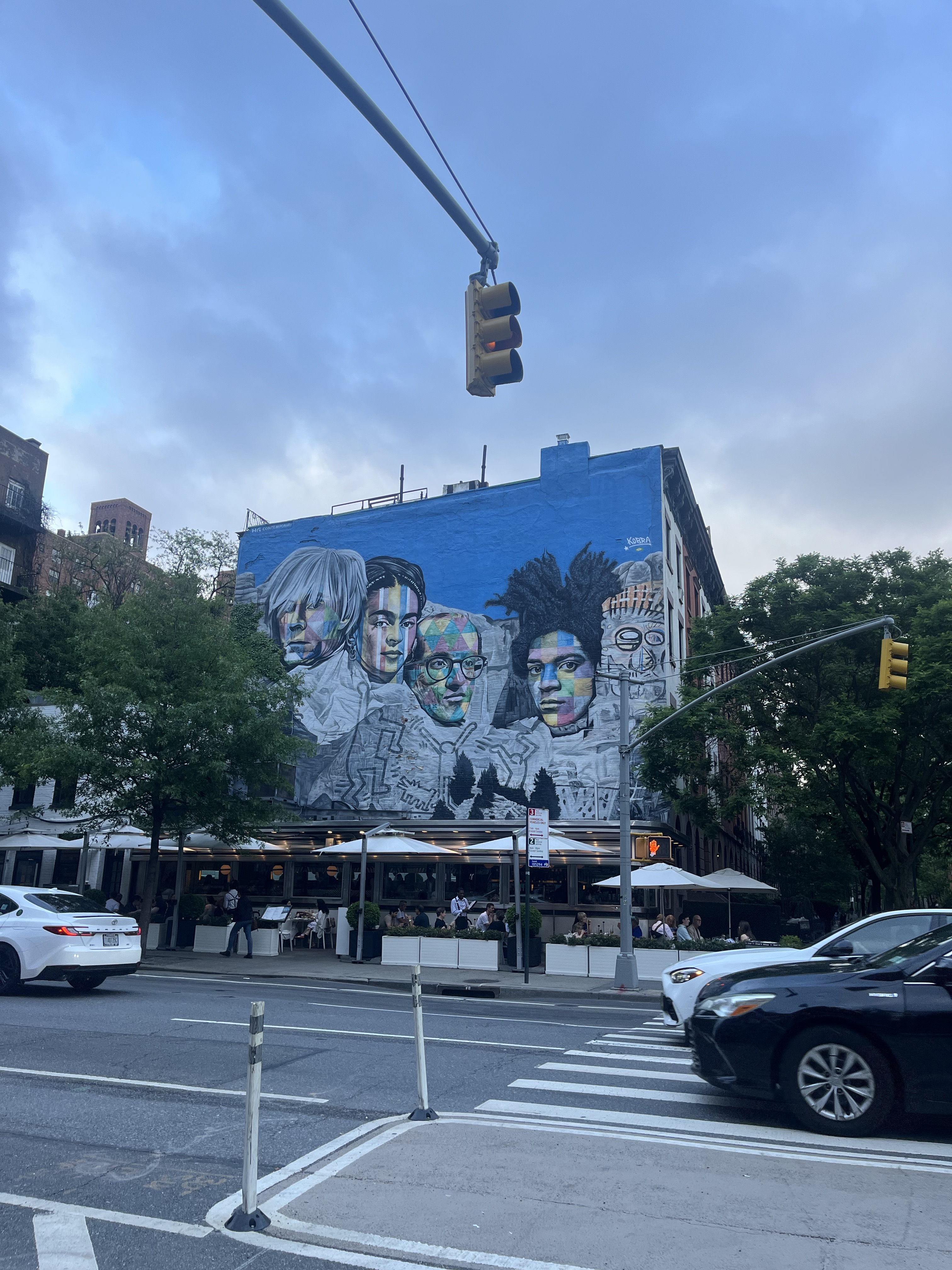mural in New York by artist Eduardo Kobra. Tagged: Andy Warhol, Keith Haring